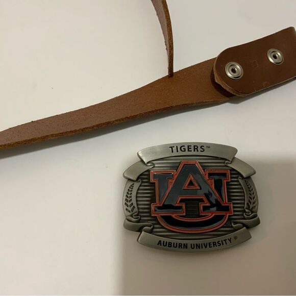 Men's AUBURN FOOTBALL Official License Collegiate Buckle with belt XL - Picture 10 of 12